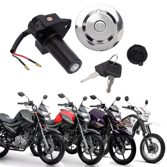 KIT CONJUNTO TRAVAS CHAVE IGNIÇÃO FAZER FACTOR 125 150 XTZ 125