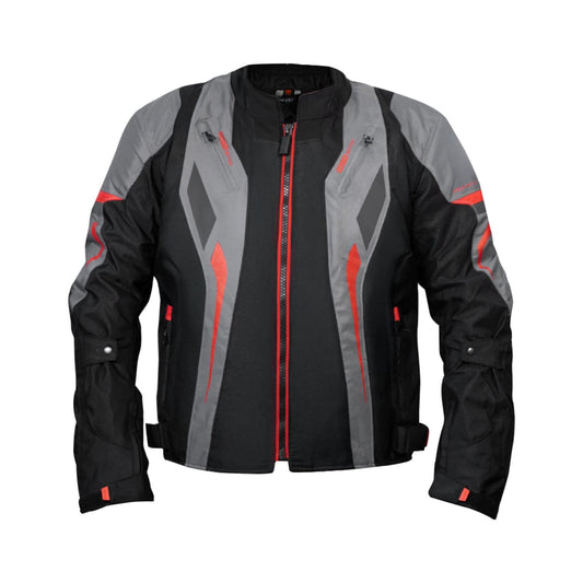 Jaqueta de motoqueiro GP Tech Verona Preto Cinza