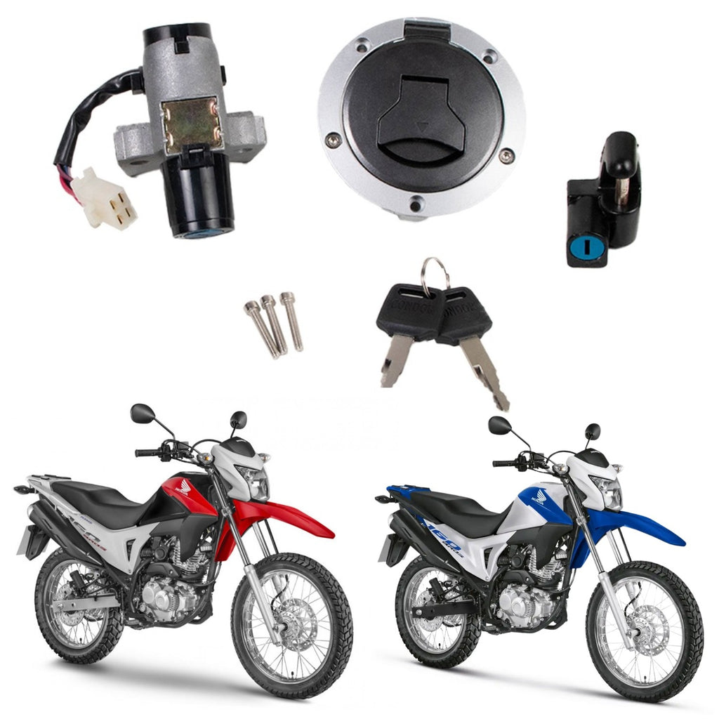 KIT CONJUNTO TRAVAS CHAVE IGNIÇÃO BROS 160 2015-2017