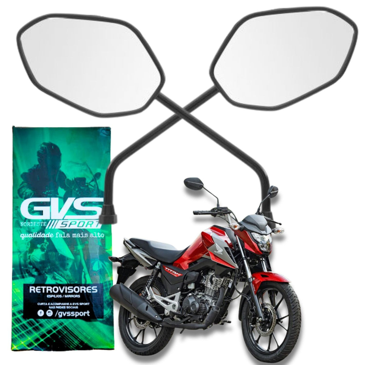 RETROVISOR GVS TITAN FAN START 150 125 160 2018-2025