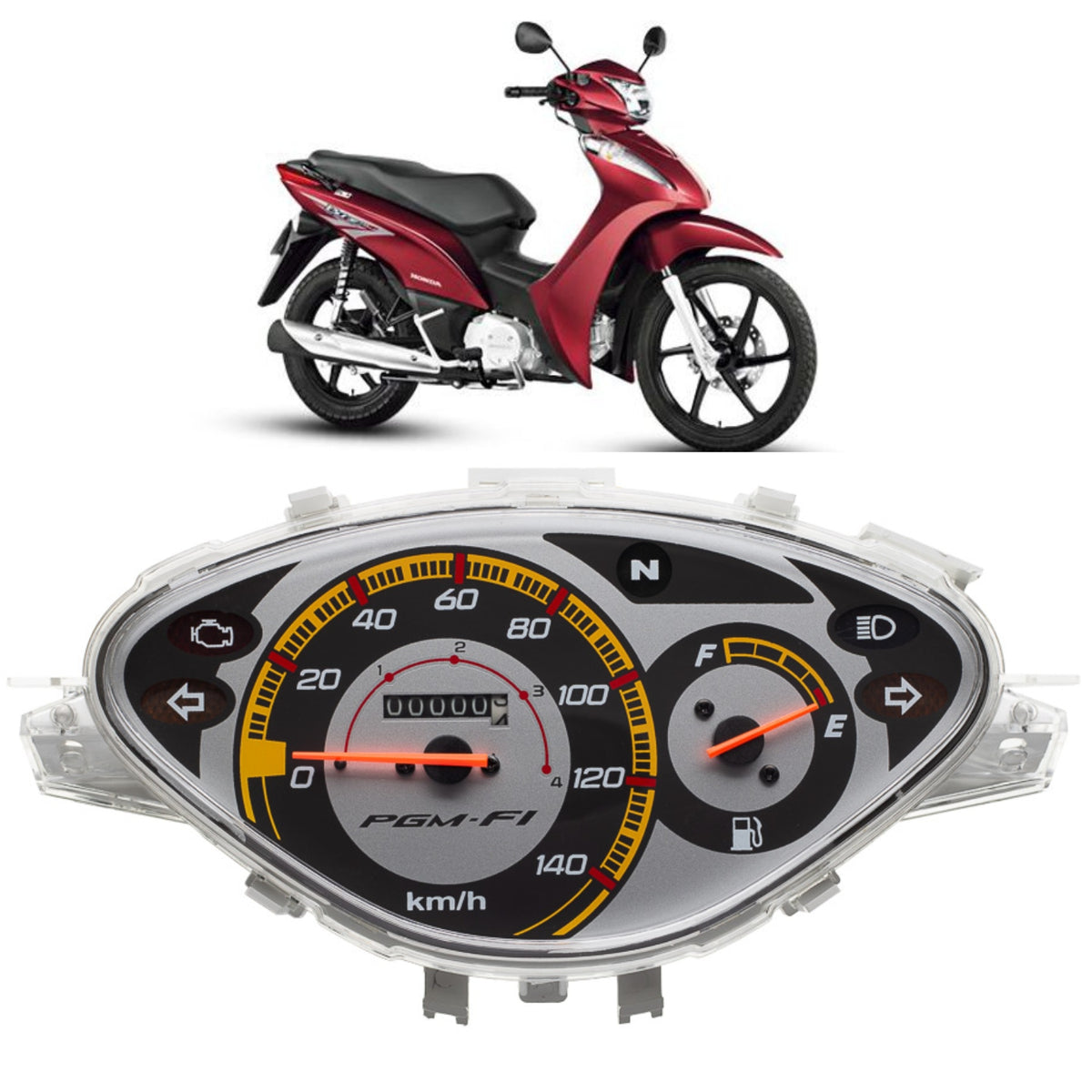 PAINEL COMPLETO VELOCIMETRO BIZ 125 KS 2009 2010