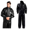 CONJUNTO CAPA DE CHUVA MASCULINO ALBA PVC EUROPA PRETO