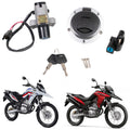 KIT CONJUNTO TRAVAS CHAVE IGNIÇÃO XRE 300 2016 2017 2018