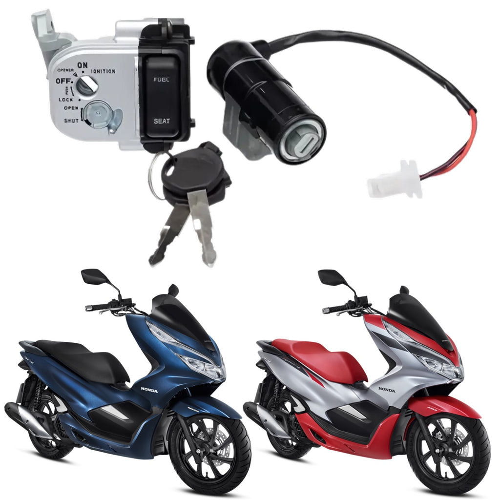 KIT CONJUNTO TRAVAS CHAVE IGNIÇÃO PCX 150 2014 2015