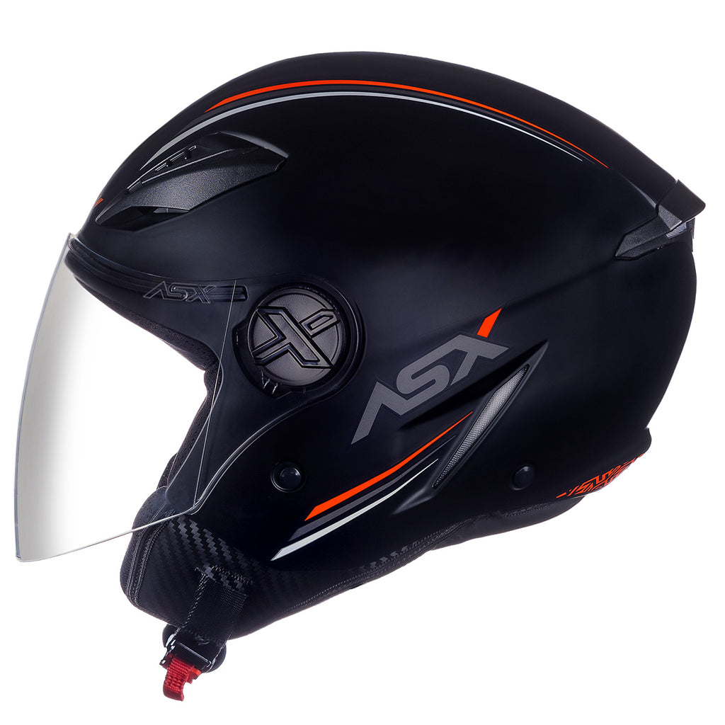 Capacete ASX City Air Fosco Solid Preto