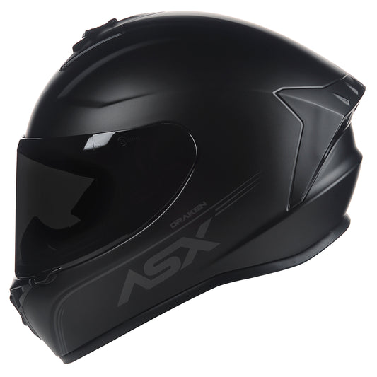 Capacete ASX draken Solid Fosco Preto