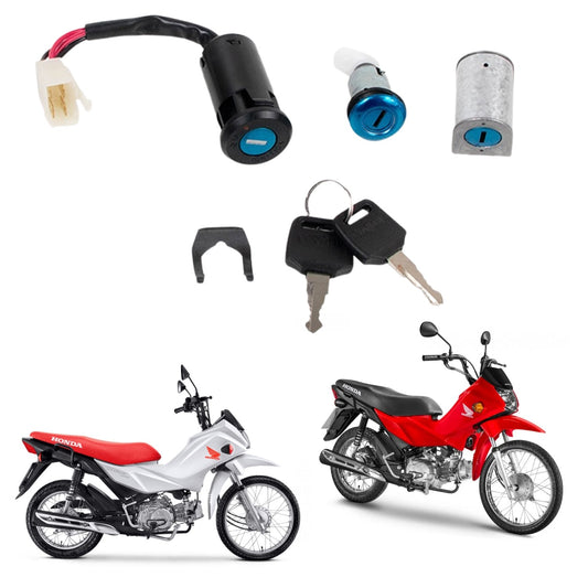 KIT CONJUNTO TRAVAS CHAVE IGNIÇÃO POP 100i 2016-2019