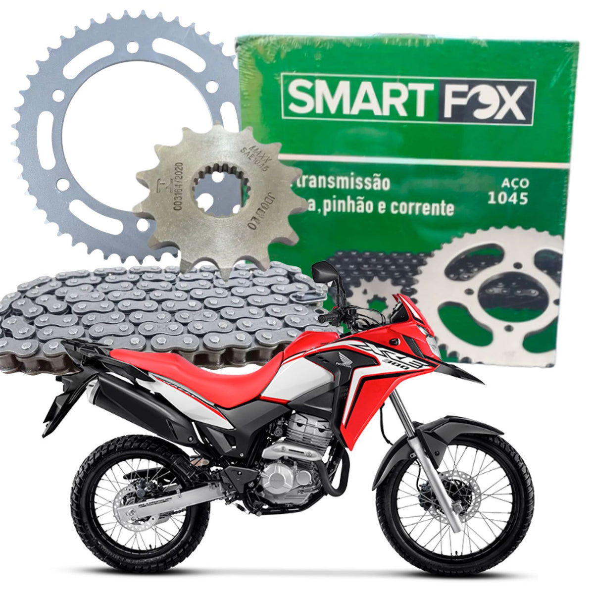 Kit Relação Transmissão Honda Xre 300 2009-2023