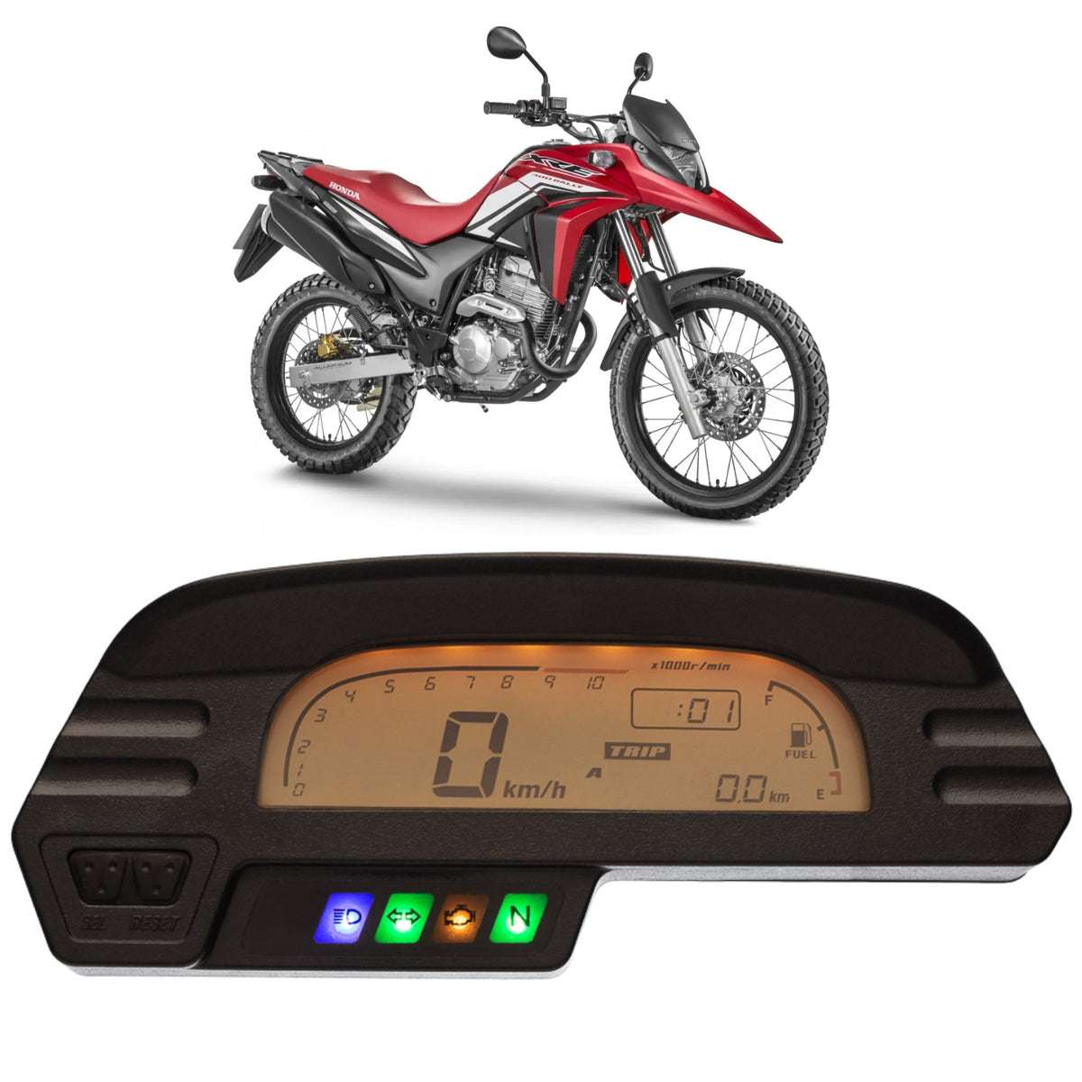 PAINEL COMPLETO VELOCIMETRO HONDA XRE 300 2009-2015