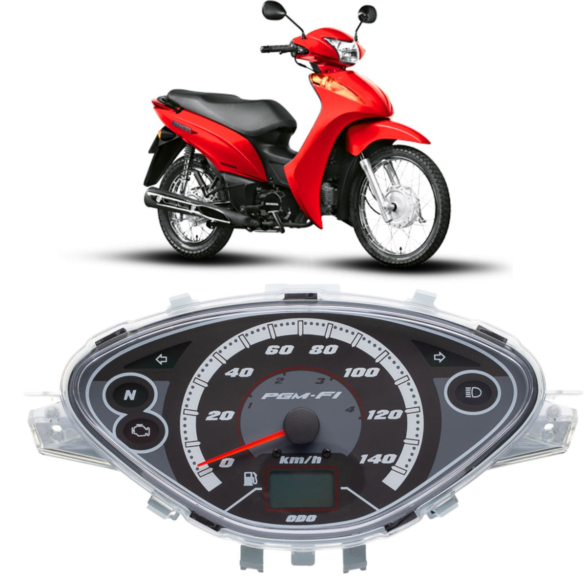PAINEL COMPLETO VELOCIMETRO BIZ 125 ESD + 2009 2010