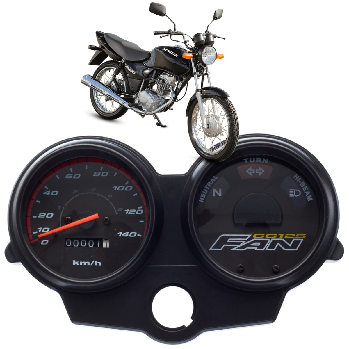 PAINEL COMPLETO VELOCIMETRO HONDA CG 125 2005-2008