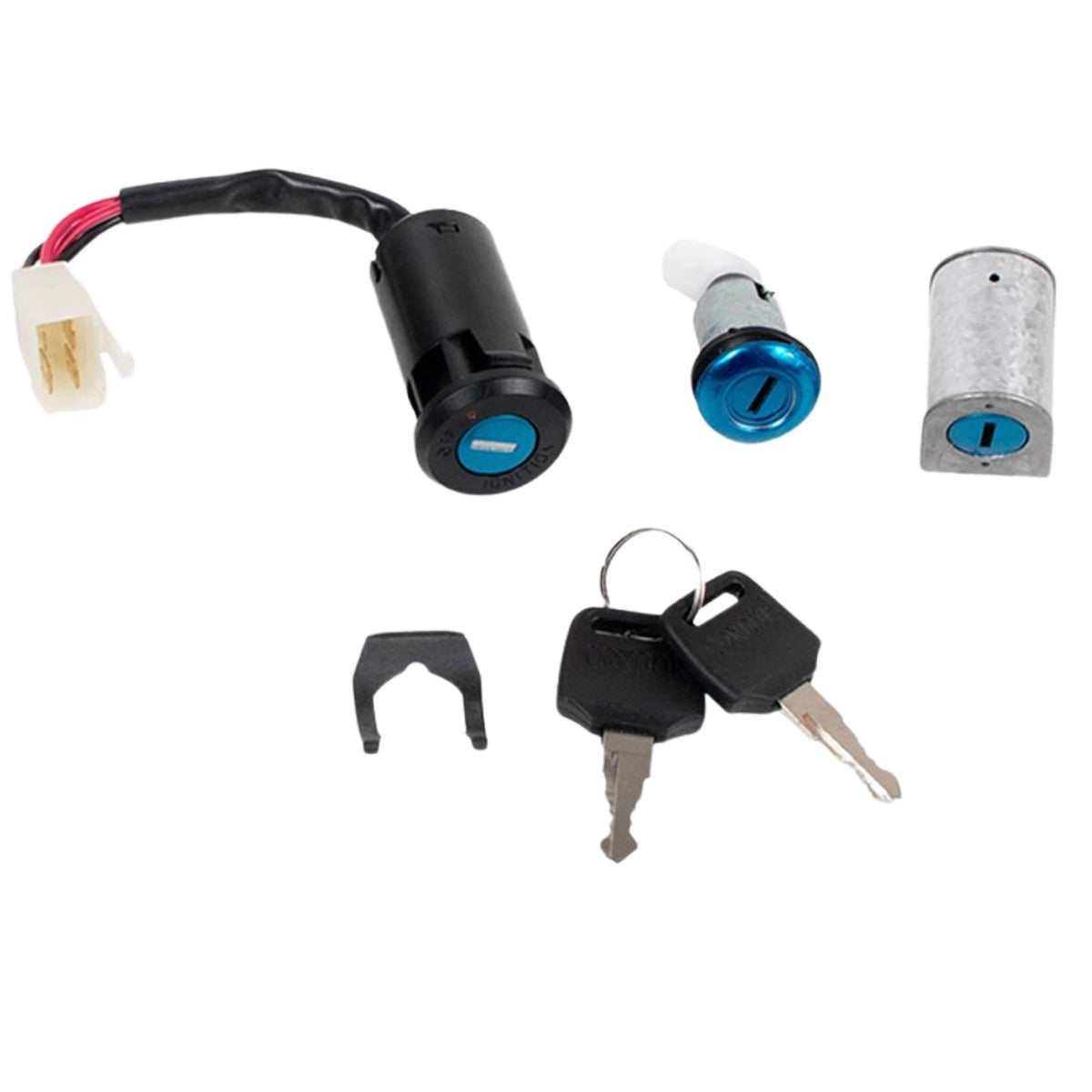 KIT CONJUNTO TRAVAS CHAVE IGNIÇÃO POP 100i 2016-2019