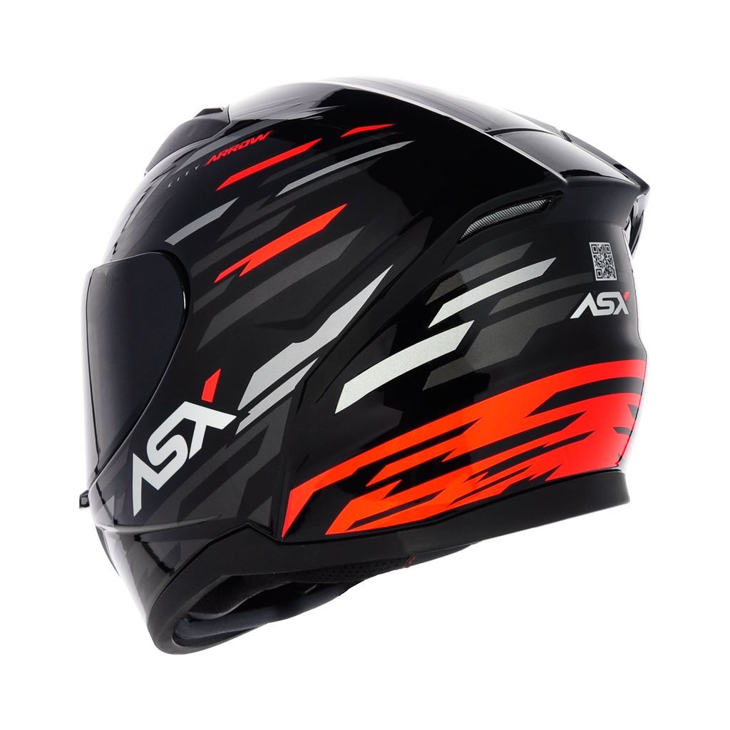 Capacete ASX City Arrow Preto/Brilho/Grafite