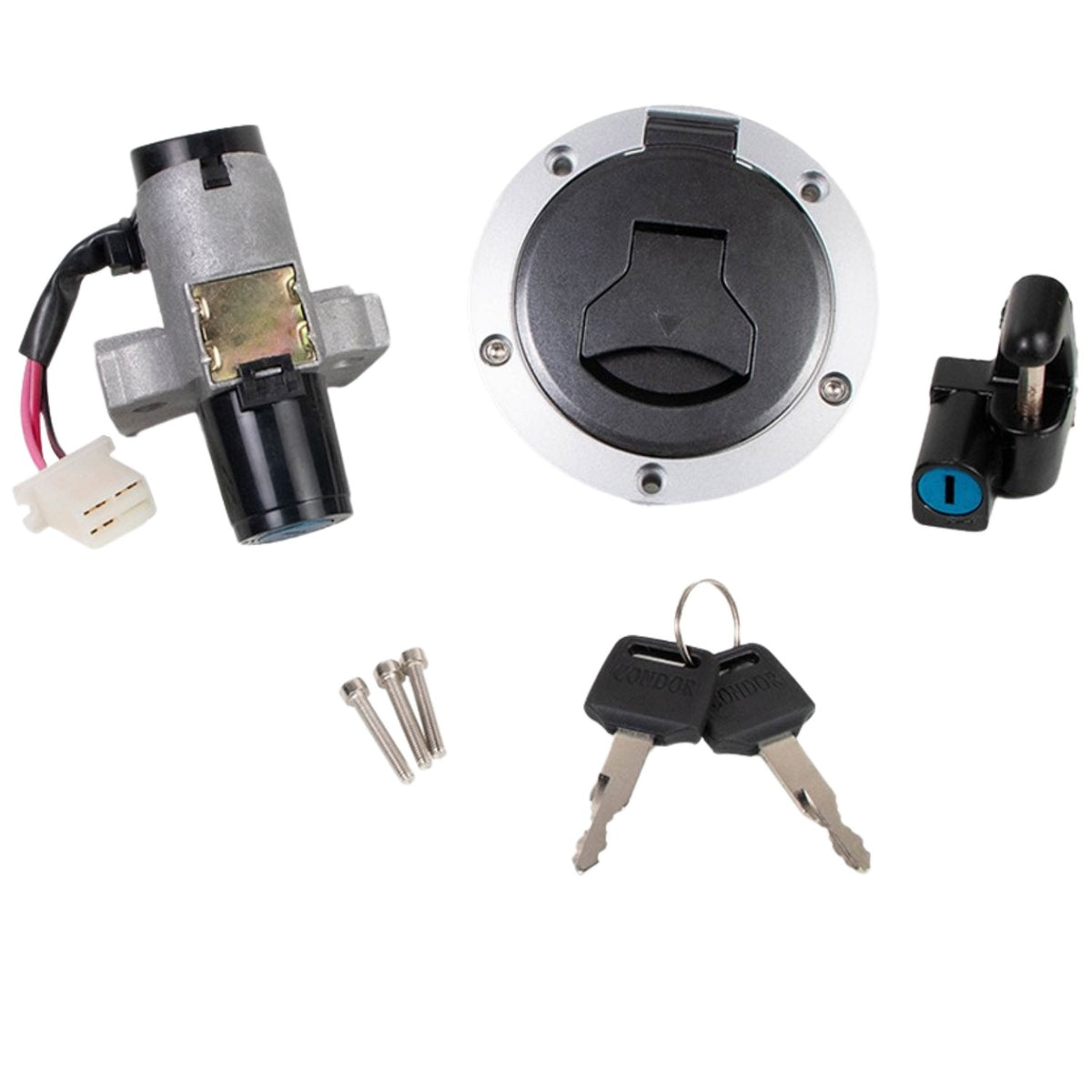 KIT CONJUNTO TRAVAS CHAVE IGNIÇÃO BROS 160 2018-2024