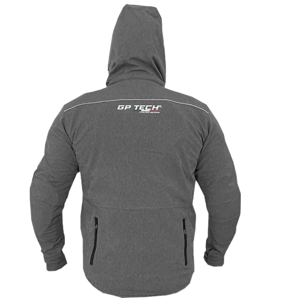 Jaqueta de motoqueiro GP Tech Tour Casual Resistente a agua Cinza