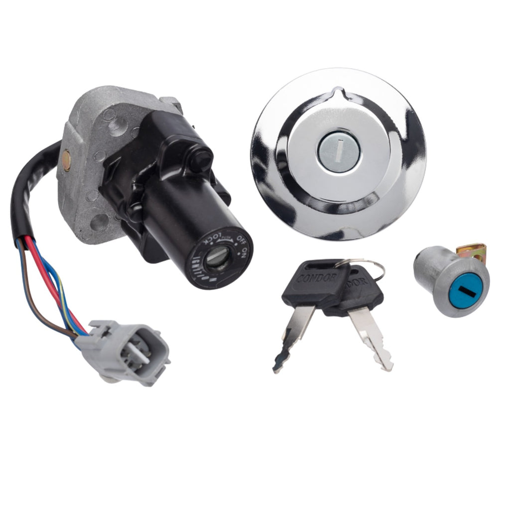 KIT CONJUNTO TRAVAS CHAVE IGNIÇÃO FAZER 250 2011-2015
