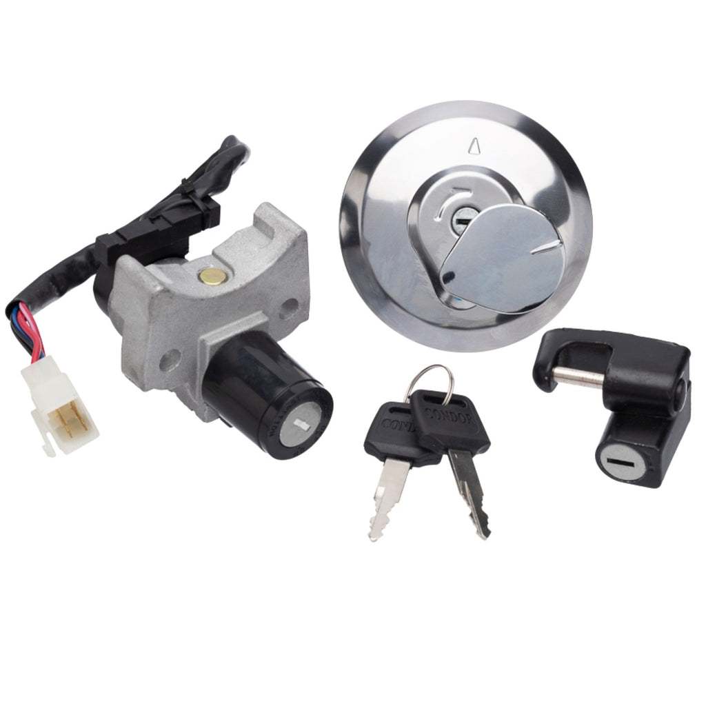 KIT CONJUNTO TRAVAS CHAVE IGNIÇÃO CG 150 TITAN FAN START 2014 2015