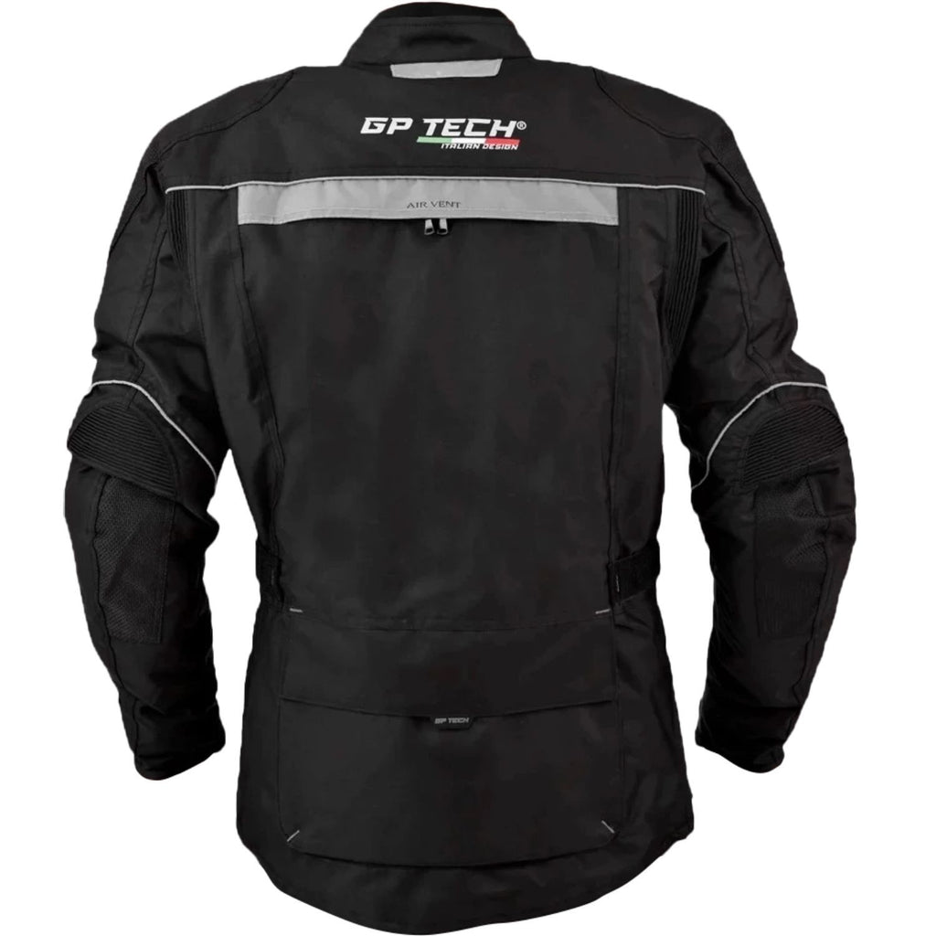 Jaqueta de motoqueiro GP Tech Explorer Adv Preto Cinza