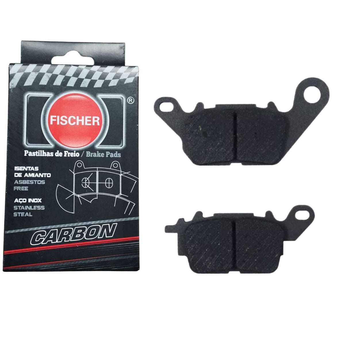 PASTILHA DE FREIO DIANTEIRA FISCHER CARBON NMAX 160 ABS 2016-2025