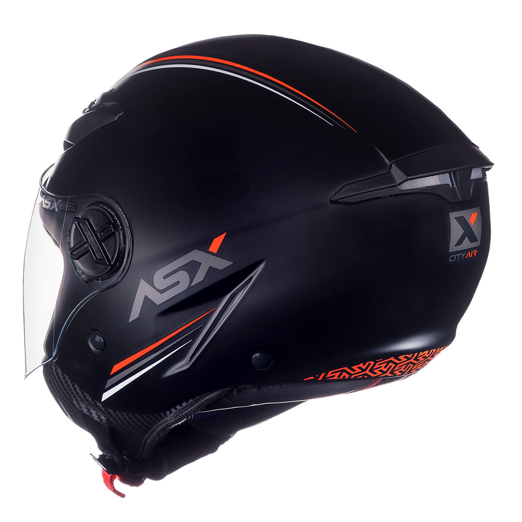Capacete ASX City Air Fosco Solid Preto