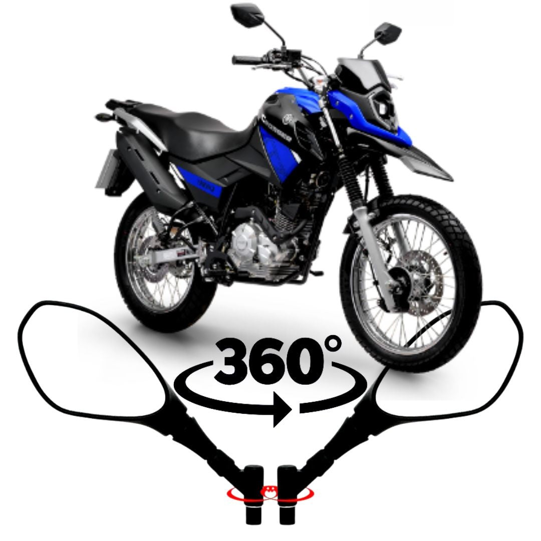 RETROVISOR GVS C/GIRO 360 CROSSER 150 / FAZER 150  2014-2023