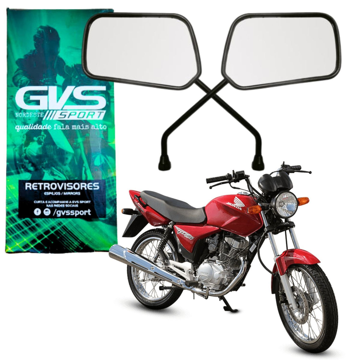 RETROVISOR GVS TITAN FAN 150 125 2000-2013