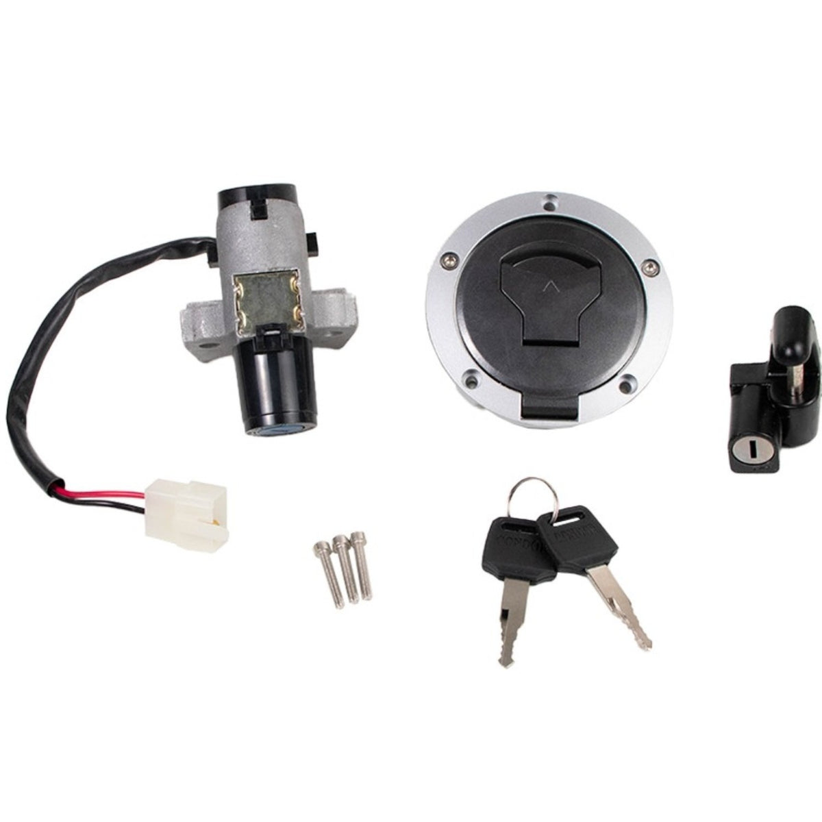KIT CONJUNTO TRAVAS CHAVE IGNIÇÃO CG 160 TITAN FAN START 2016 2017