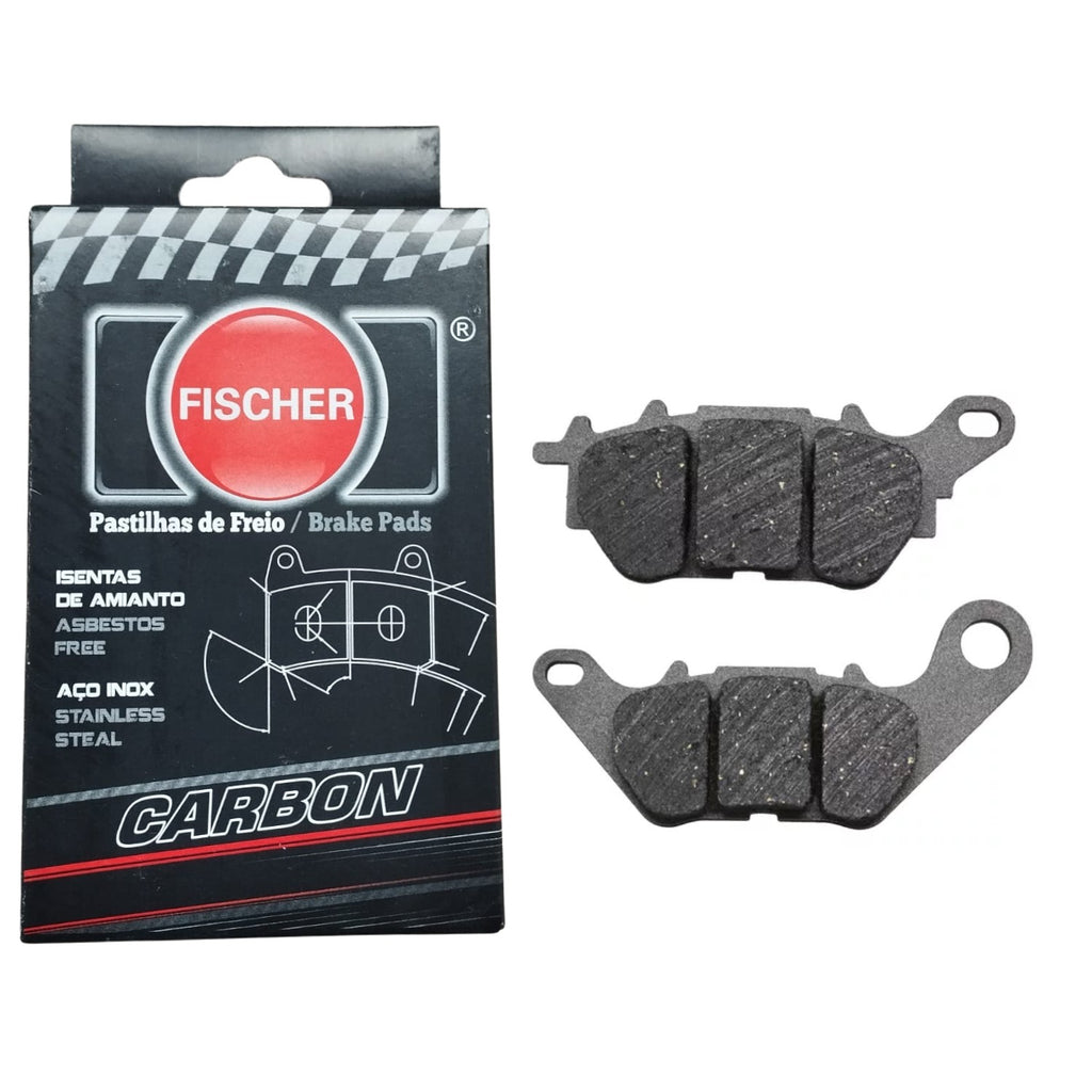 PASTILHA DE FREIO TRASEIRA FISCHER CARBON MT03 YZF R3 2016-2025