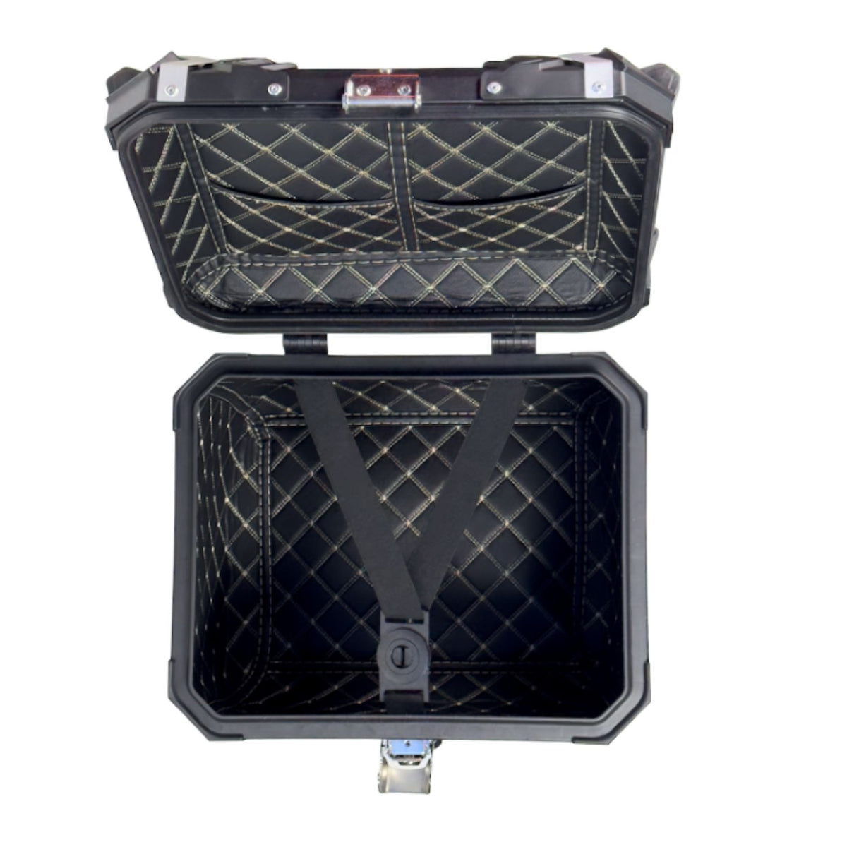 Bau para moto Gp Tech Traseiro Aluminio Preto 45 Litros M45