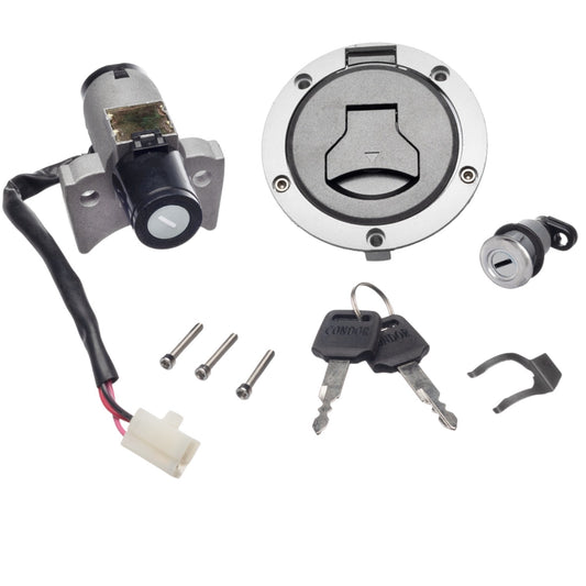 KIT CONJUNTO TRAVAS CHAVE IGNIÇÃO CB 250F 2019-2022