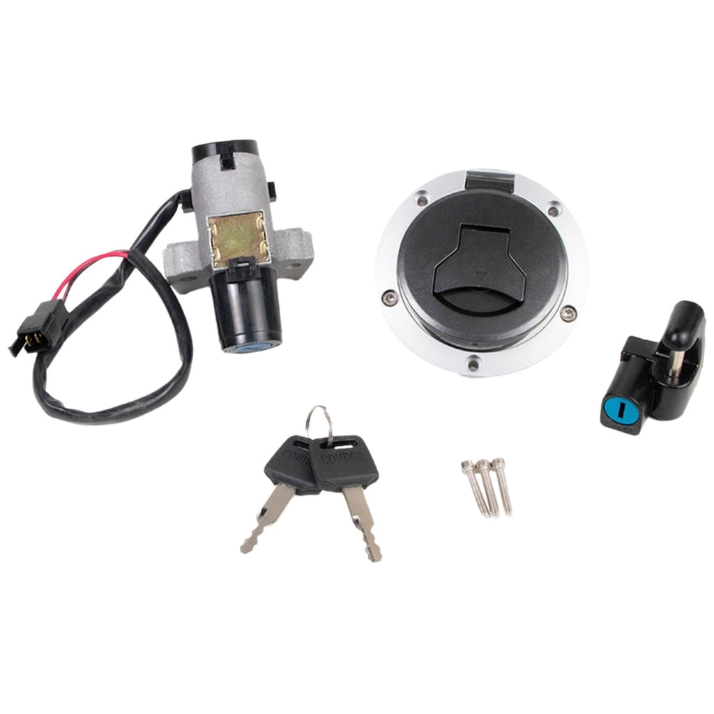 KIT CONJUNTO TRAVAS CHAVE IGNIÇÃO XRE 300 2016 2017 2018