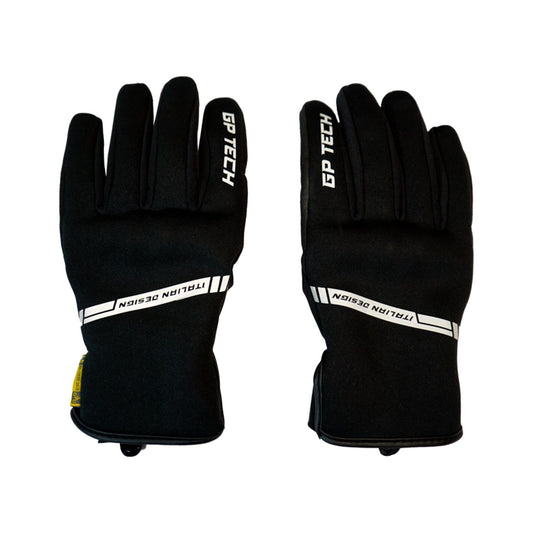 Luva de motoqueiro GP Tech Supreme II Impermeável Preto Cinza