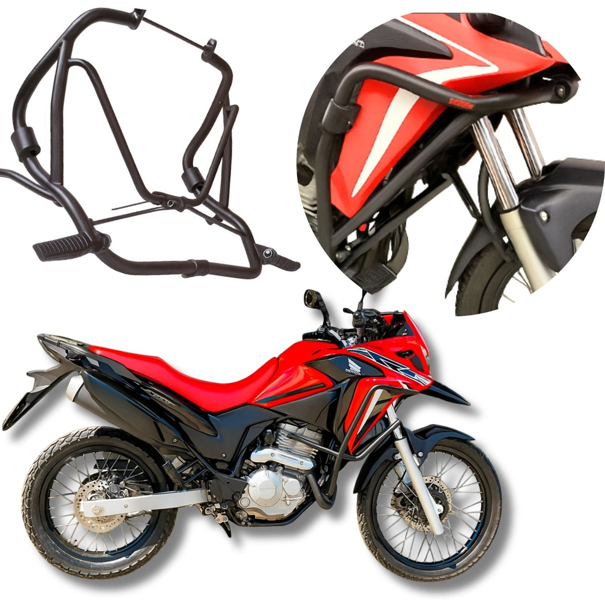 Protetor De Motor E Carenagem Honda Xer 300 Com Pedaleira