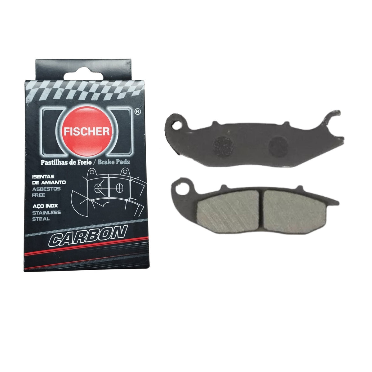 PASTILHA DE FREIO DIANTEIRA FISCHER CARBON CROSSER 150 / LANDER 250 / TENERÉ 250 / PCX 125 150 / CRF
