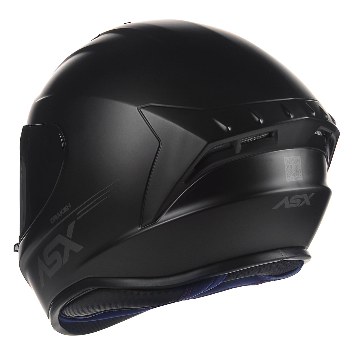 Capacete ASX draken Solid Fosco Preto