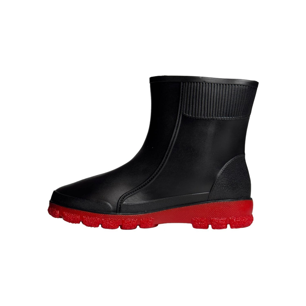 Bota de Chuva Protector Life Cano Medio Preto Vermelho