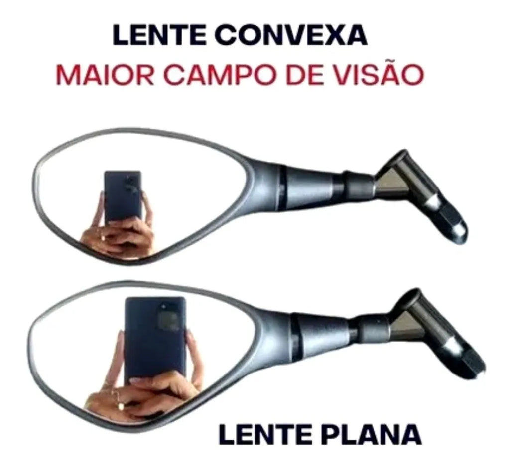 RETROVISOR GVS HASTE FIXA LENTE CONVEXA HORNET 2006-2015