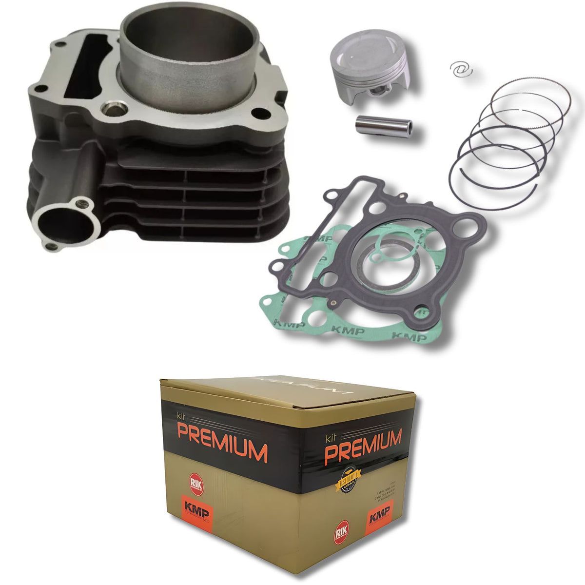 KIT PREMIUM COM CILINDRO PISTAO KMP YAMAHA YS FAZER 250 FZ25 2014 A 2025