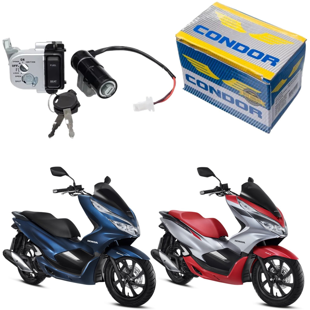 KIT CONJUNTO TRAVAS CHAVE IGNIÇÃO PCX 150 2014 2015