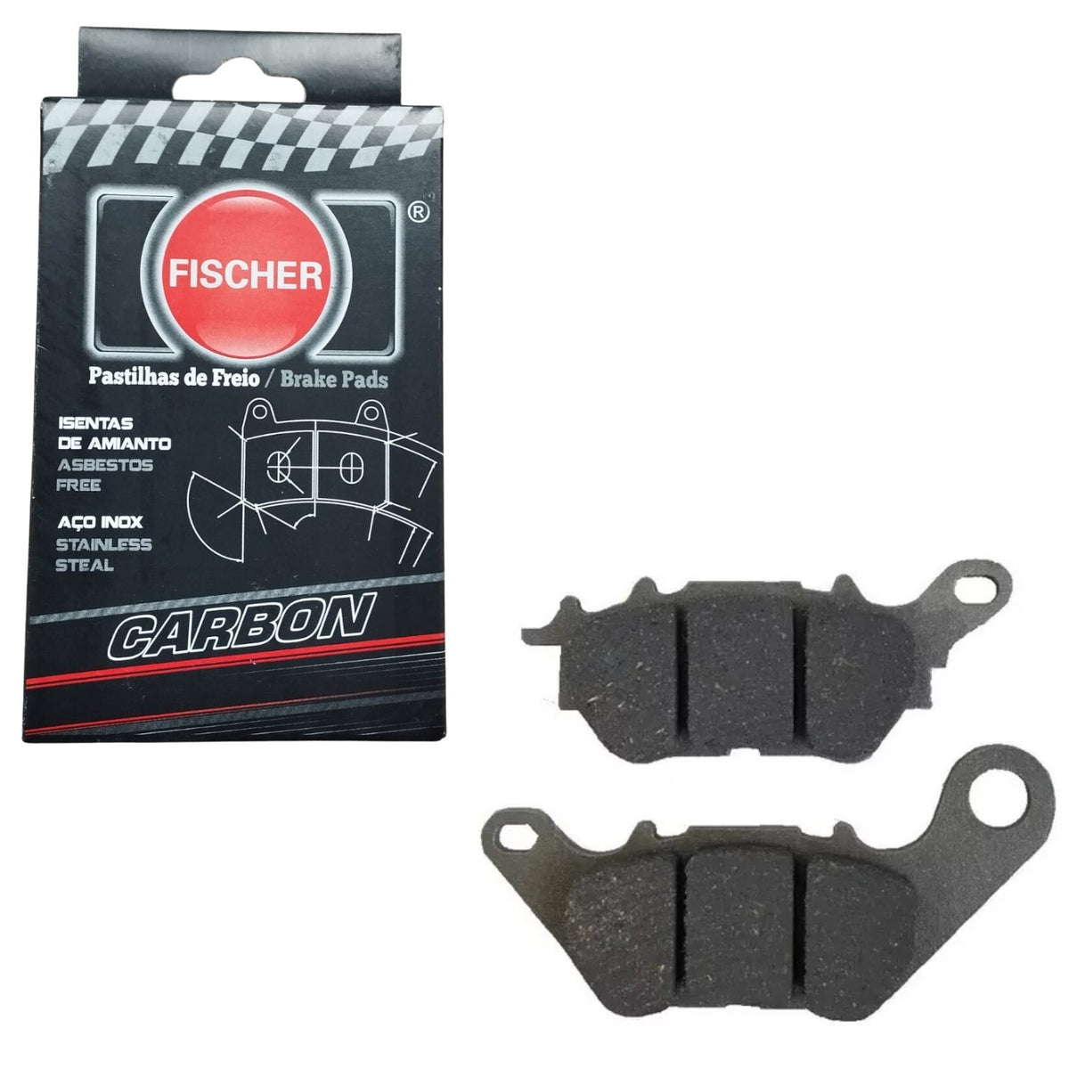PASTILHA DE FREIO DIANTEIRA FISCHER CARBON MT03 YZF R3 2016-2025