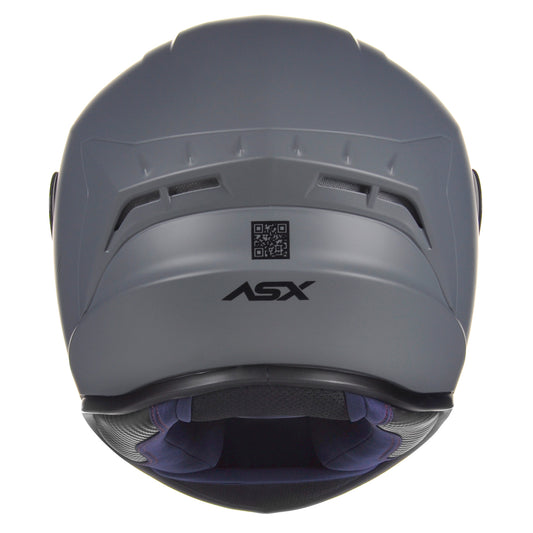 Capacete ASX draken Solid Fosco Cinza