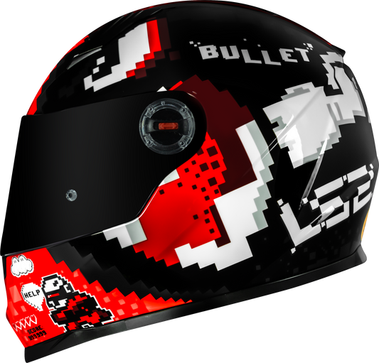 Capacete Ls2 Ff358 Classic Bullet Vermelho