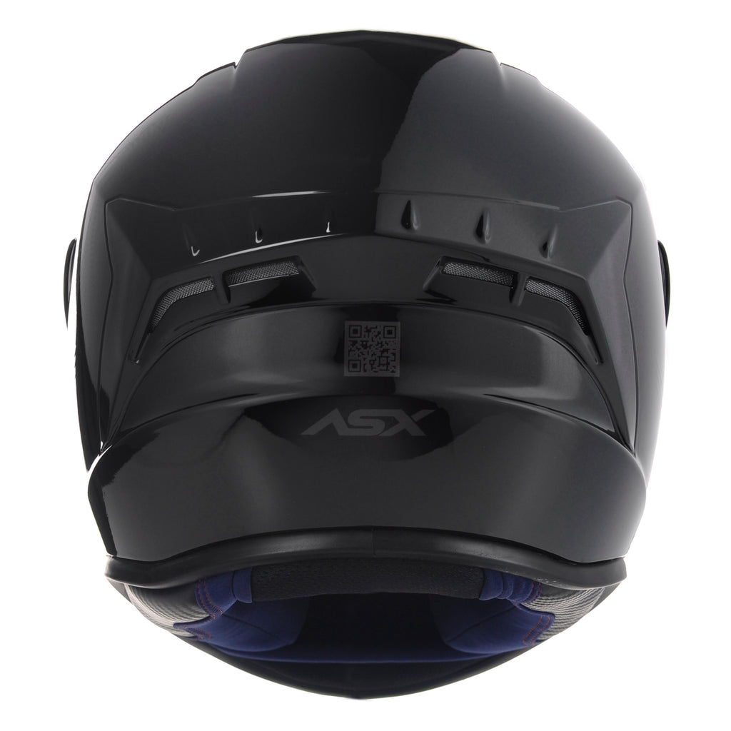 Capacete ASX draken Solid Brilho Preto