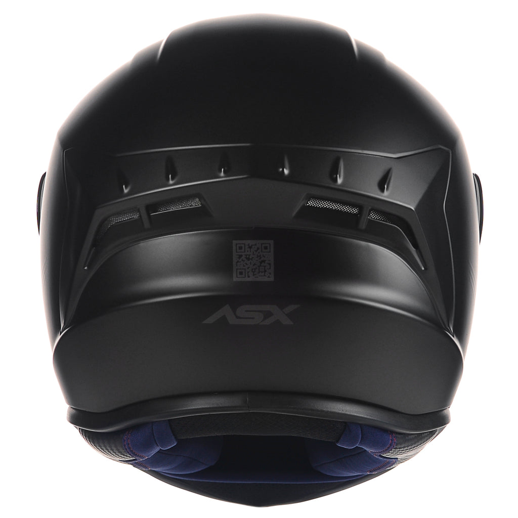 Capacete ASX draken Solid Fosco Preto
