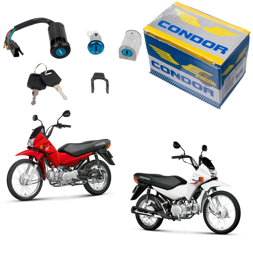 KIT CONJUNTO TRAVAS CHAVE IGNIÇÃO POP 100 2007-2015
