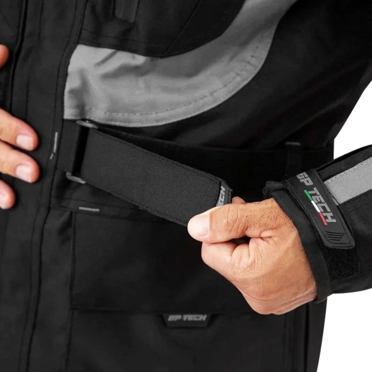 Jaqueta de motoqueiro GP Tech Explorer Adv Preto Cinza
