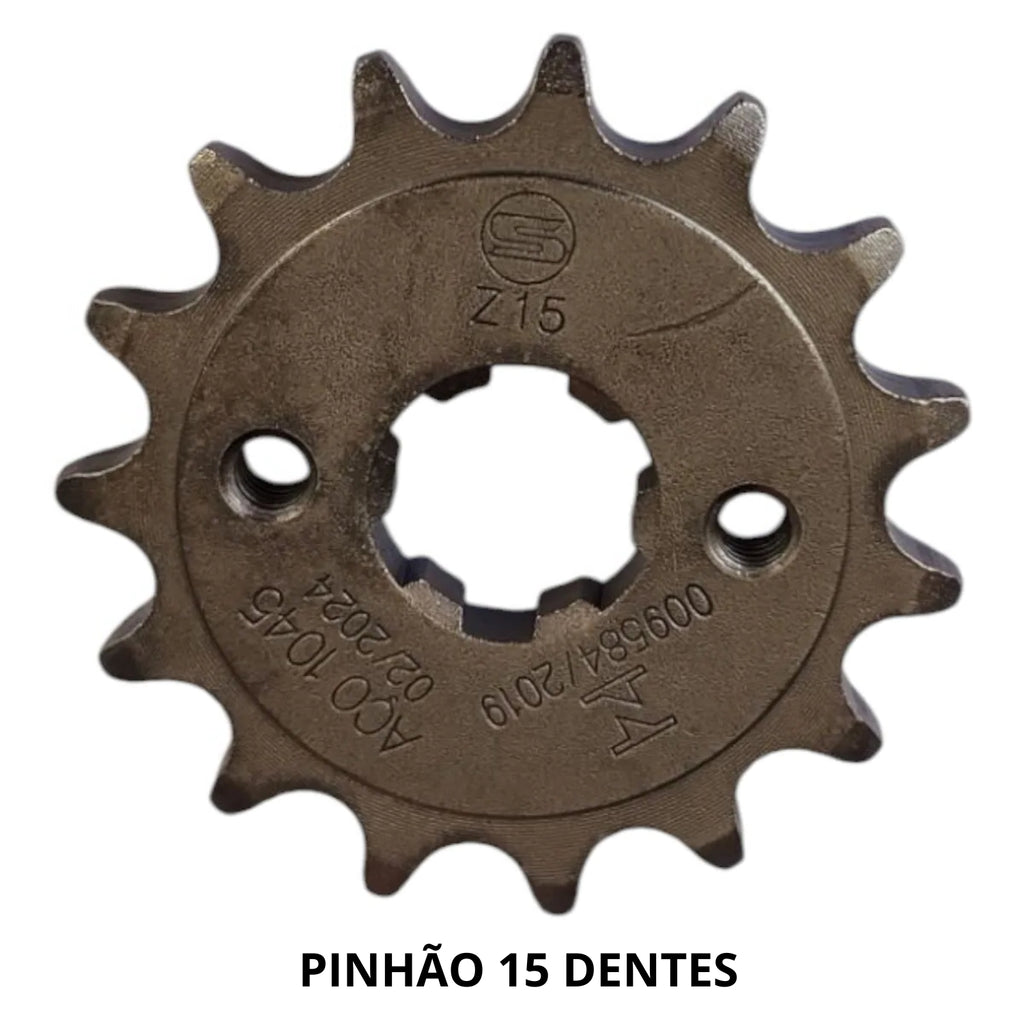 Kit Relação Transmissão com retentor CG 160 Titan Fan Start Cargo 2016-2023