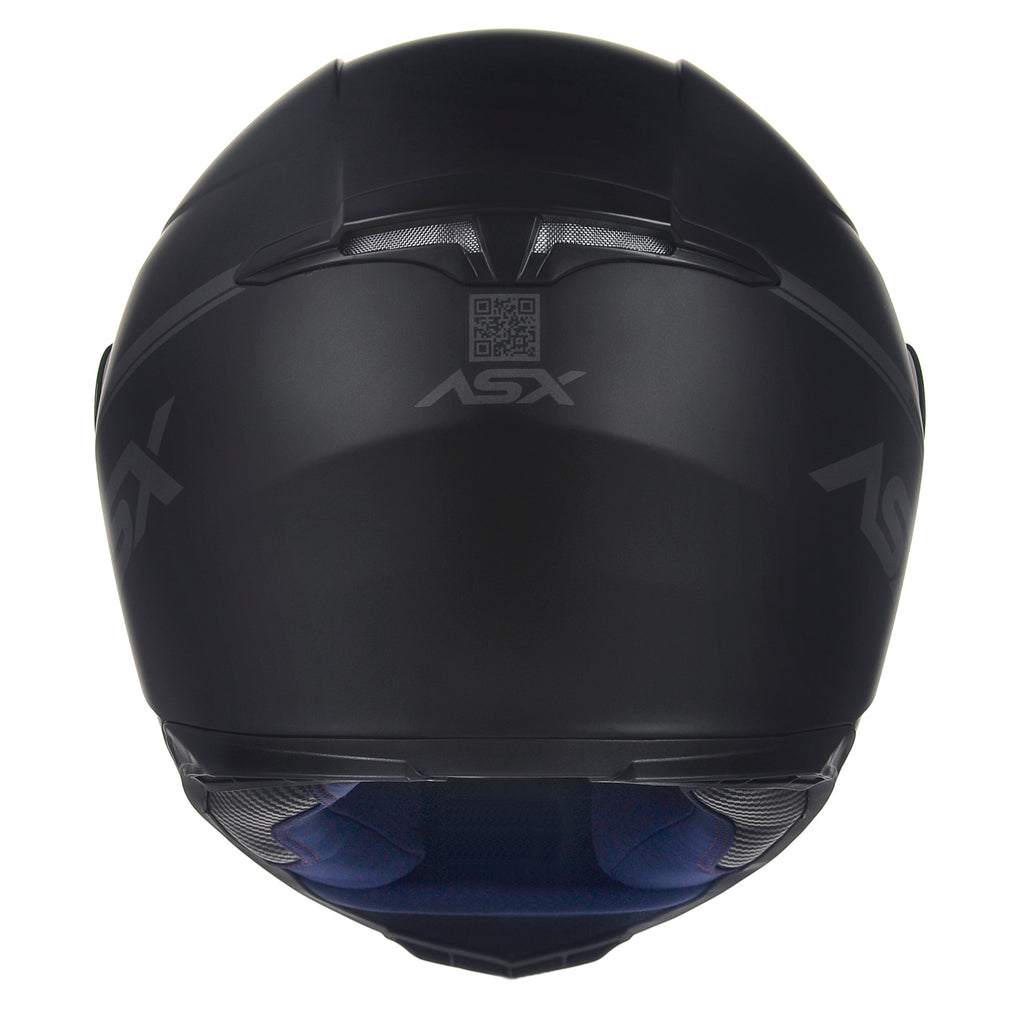Capacete ASX Eagle Solid Fosco Preto/Cinza