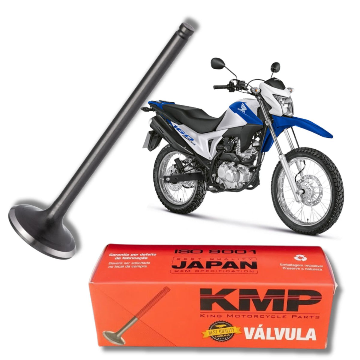 Válvula Escape KMP Cg Titan Fan Nxr Bros 160 2016 A 2025