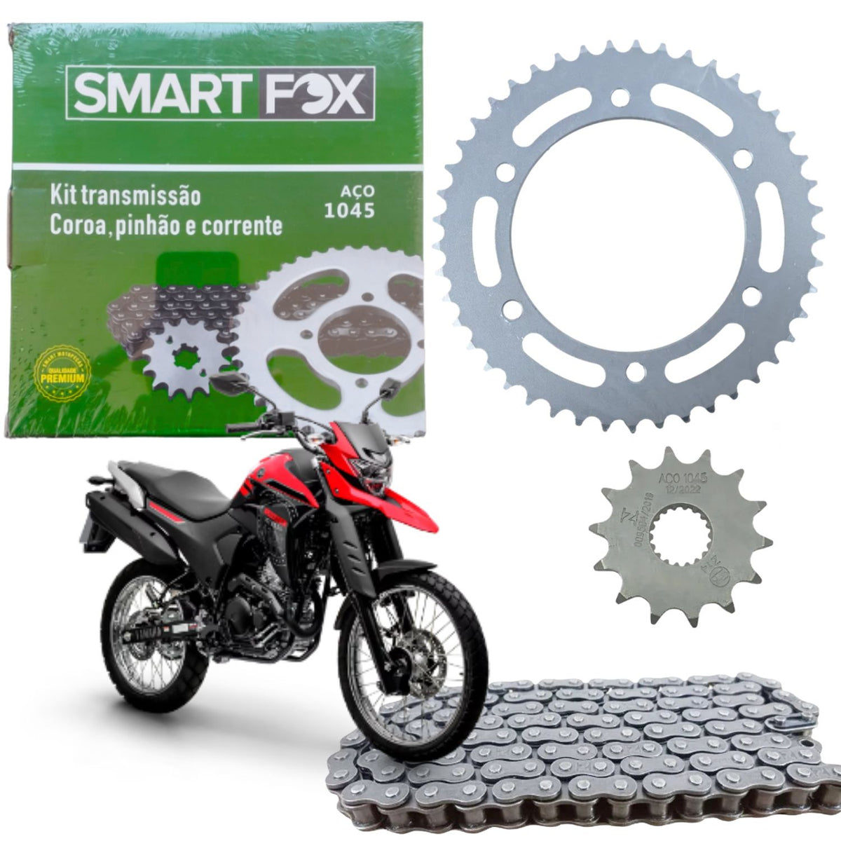 Kit Relação Transmissão Xtz Lander 250 Tenere 250 2009-2025